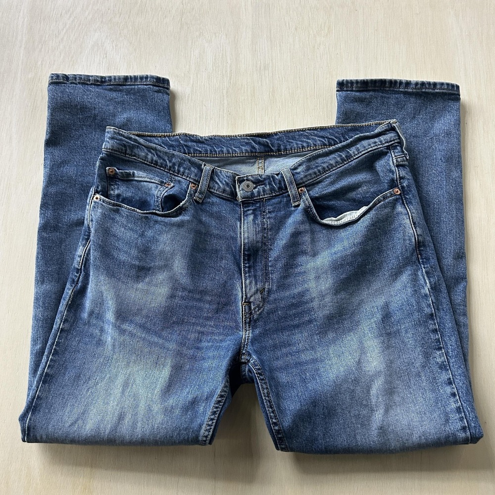 Levis 514 Jeans Mens 36x30 Blue Medium Wash Denim Regular Straight Casual